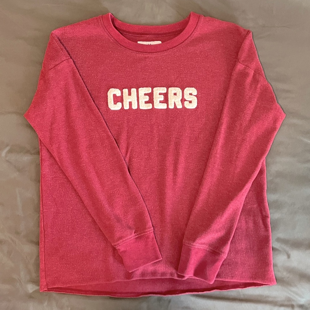 American Eagle Outfitters Maroon Cheers Inside Out style Sweatshirt- sz medium